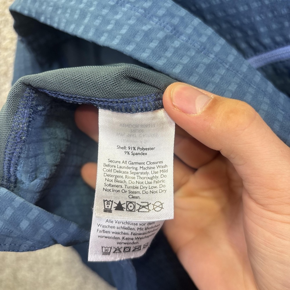Eddie Bauer Jacket Womens T2XL Blue Hooded Lightweight Windbreaker Zip Pockets - Picture 7 of 8